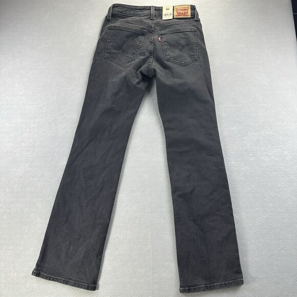 LEVI’S Women’s Super Low Bootcut Jeans Black Washed Size 26 Low-Rise Y2k *New* - Picture 2 of 15
